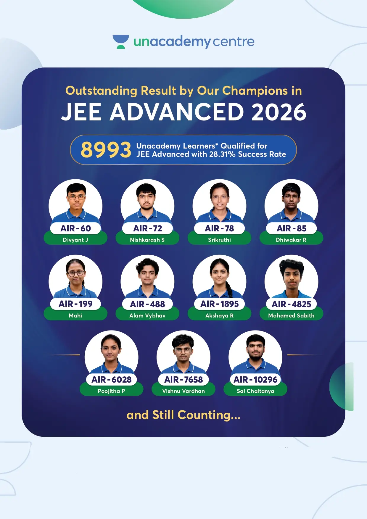 JEE topper Arjun Prasath